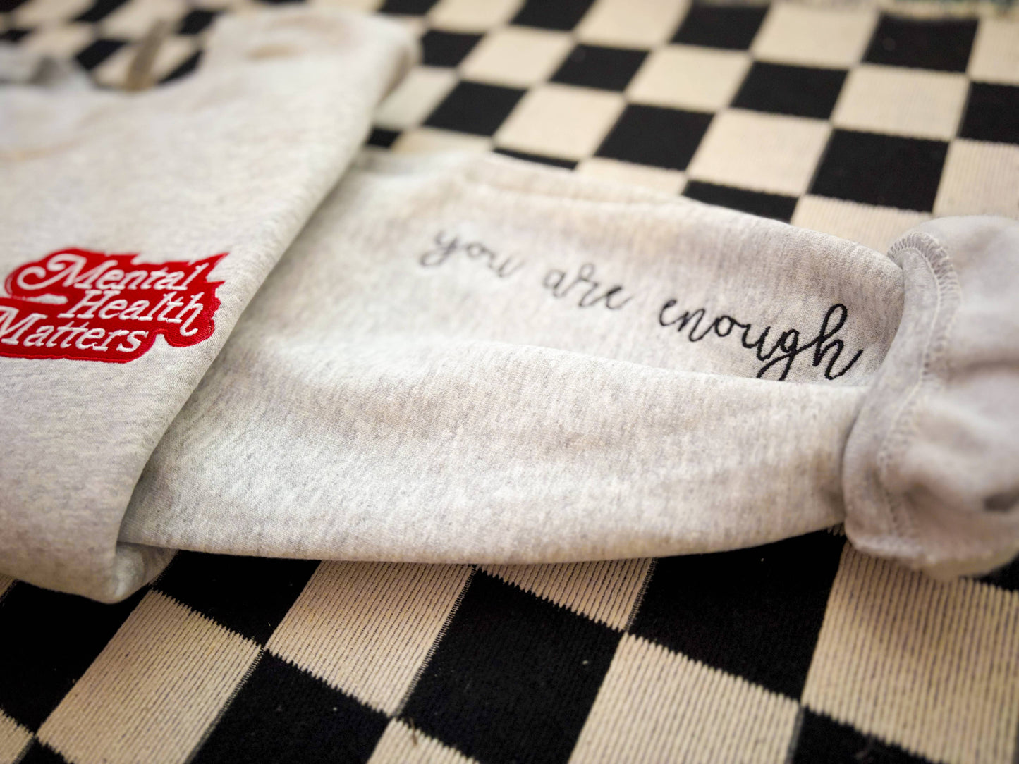 Mental Health Embroidered Crewneck