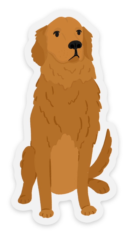 Golden Retriever Dog Sticker