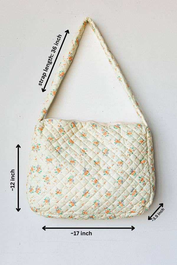 Trendy Puffy Quilted Large Tote Bag