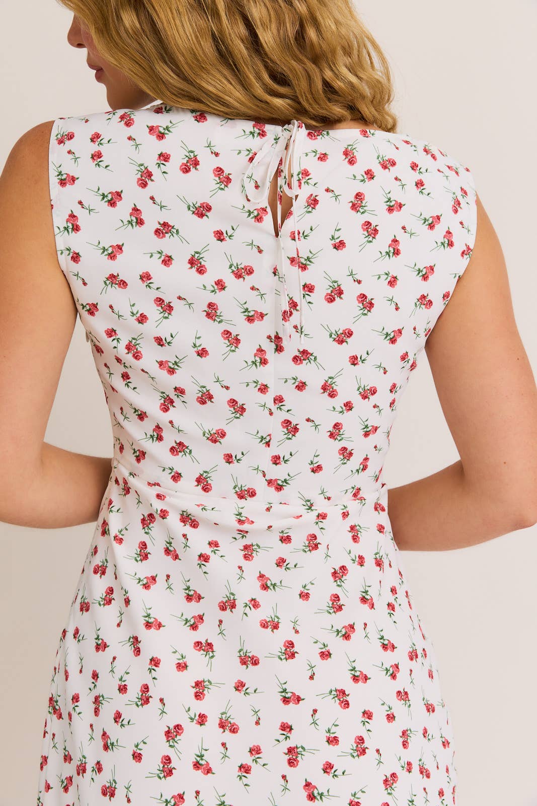 Red Floral Mini Dress