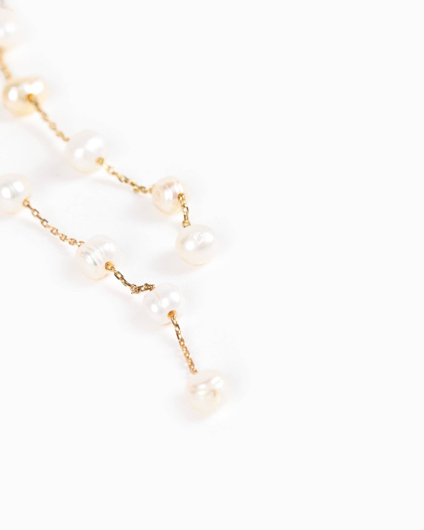 Freshwater Pearl by the Yard Drop Earrings