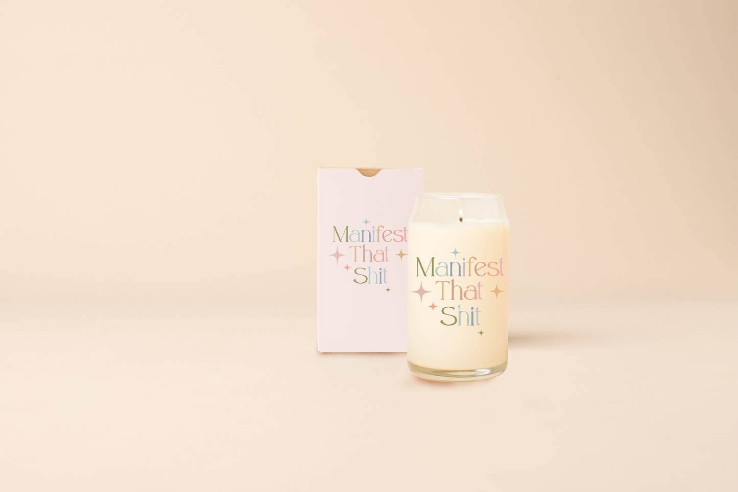 Candle Can Glass - Manifest that Shit