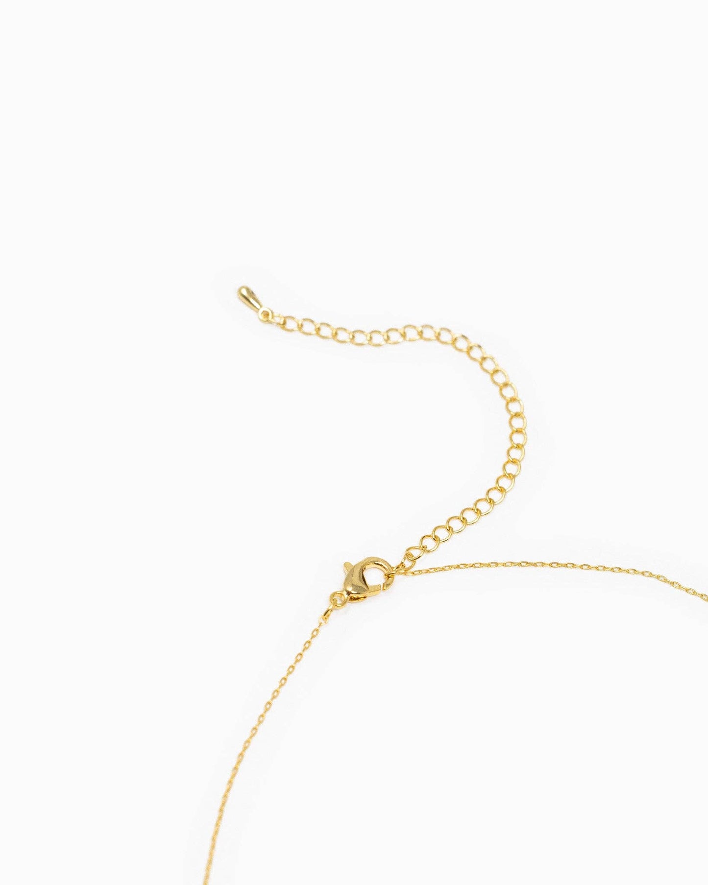 CZ Clip Link Pendant Necklace
