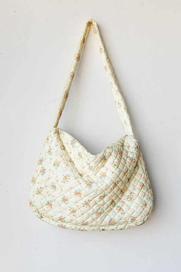 Trendy Puffy Quilted Large Tote Bag