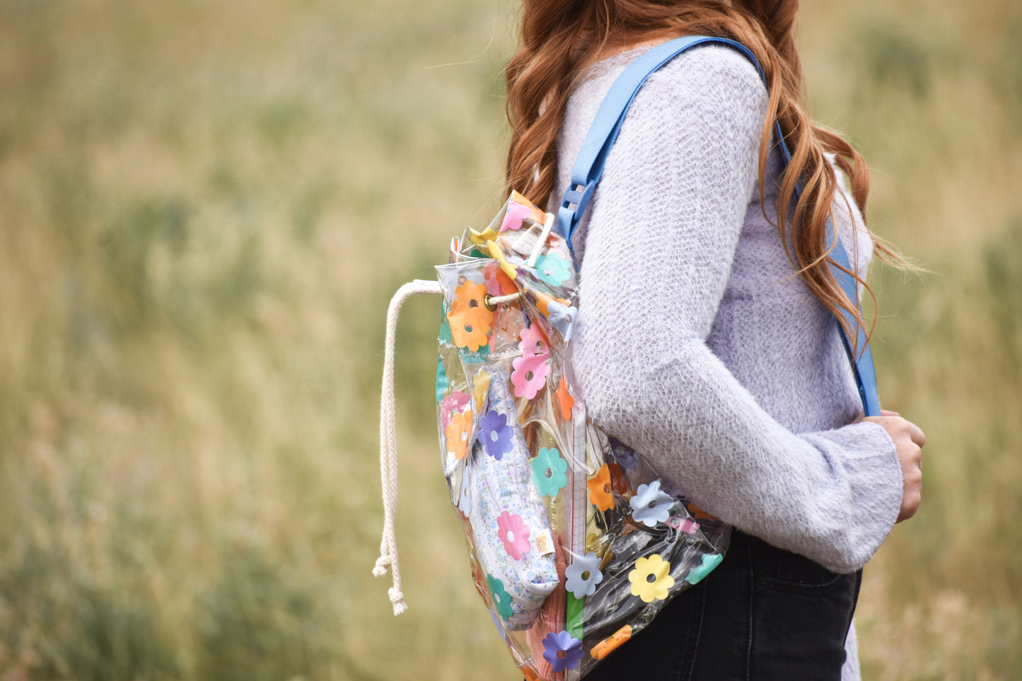Clear Daisy Bucket Bag