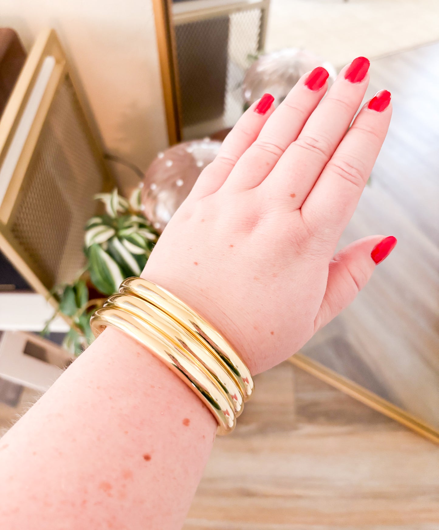 Golden Stack Bangle Set