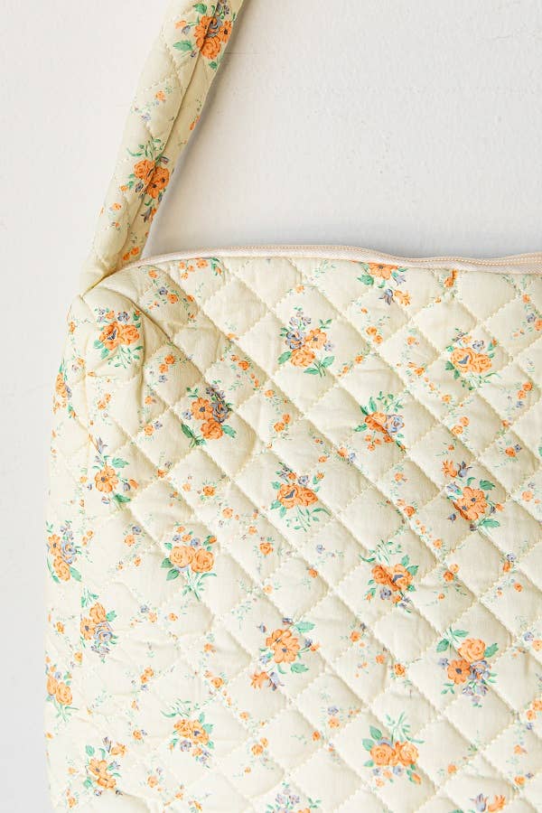 Trendy Puffy Quilted Large Tote Bag