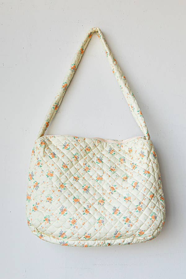 Trendy Puffy Quilted Large Tote Bag