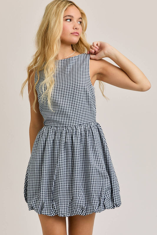 Checkered Bubble Dress