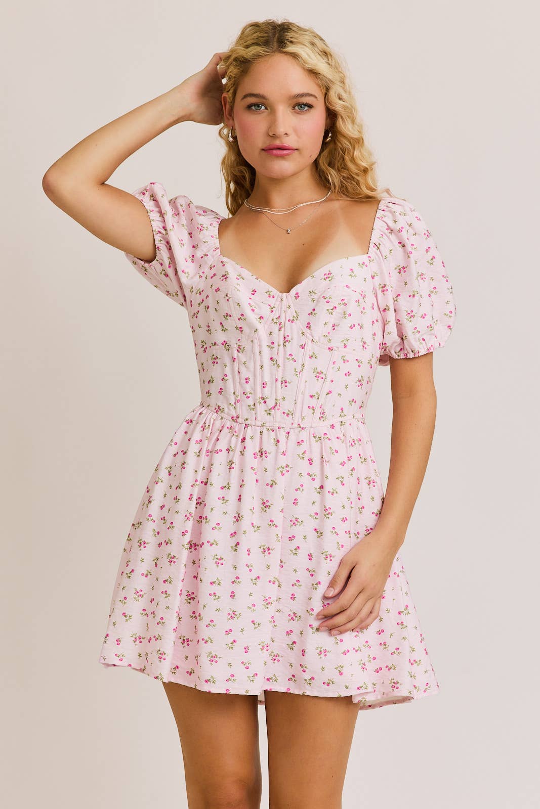 Sweetheart Floral Dress