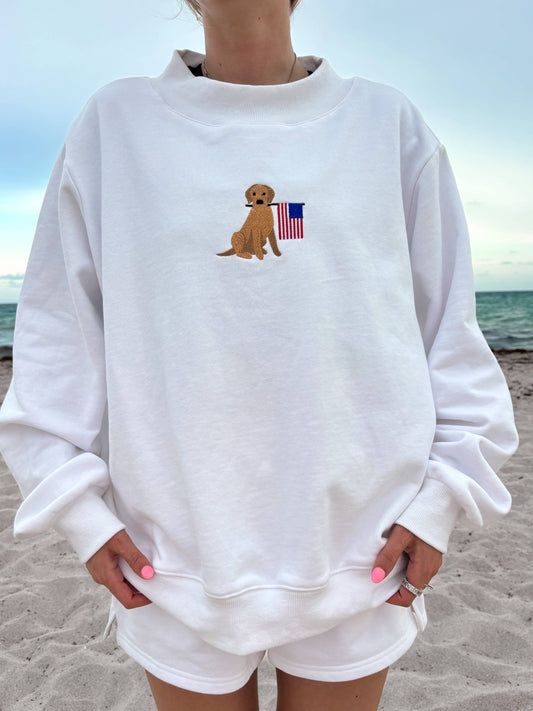 American Dog Mockneck Sweatshirt