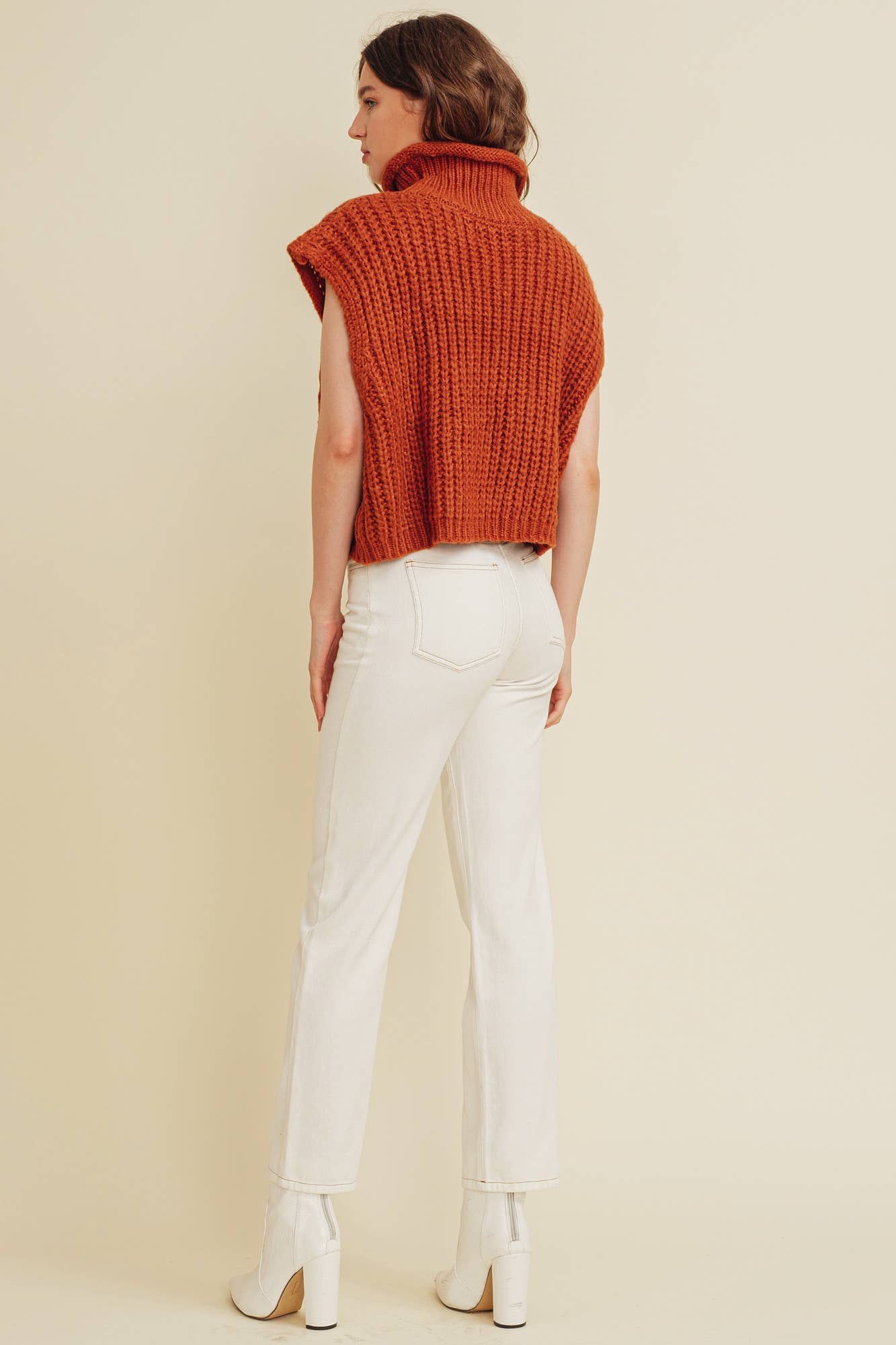 Cable Knit Turtle Neck Sweater