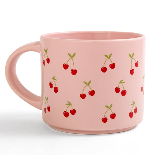 Cherries Large Ceramic Mug