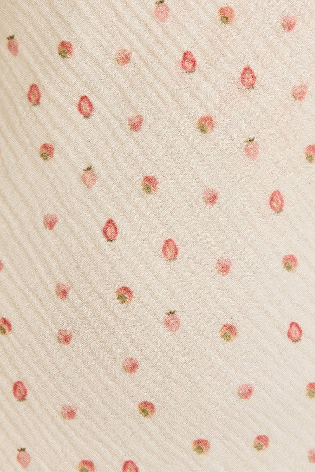 Strawberry Cap Sleeve Mini Dress