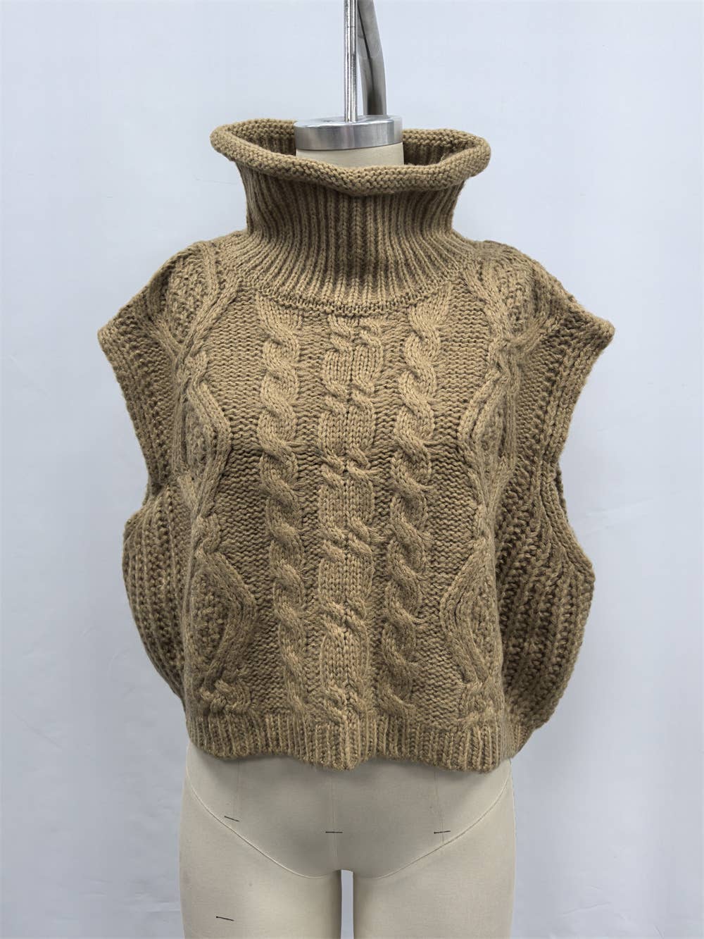 Cable Knit Turtle Neck Sweater