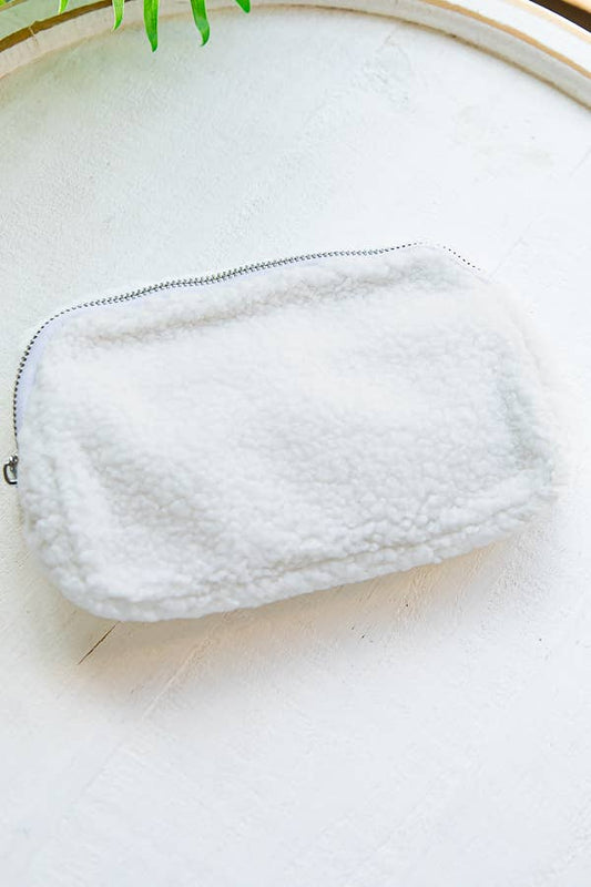 Sherpa Teddy Crossbody Belt Bag