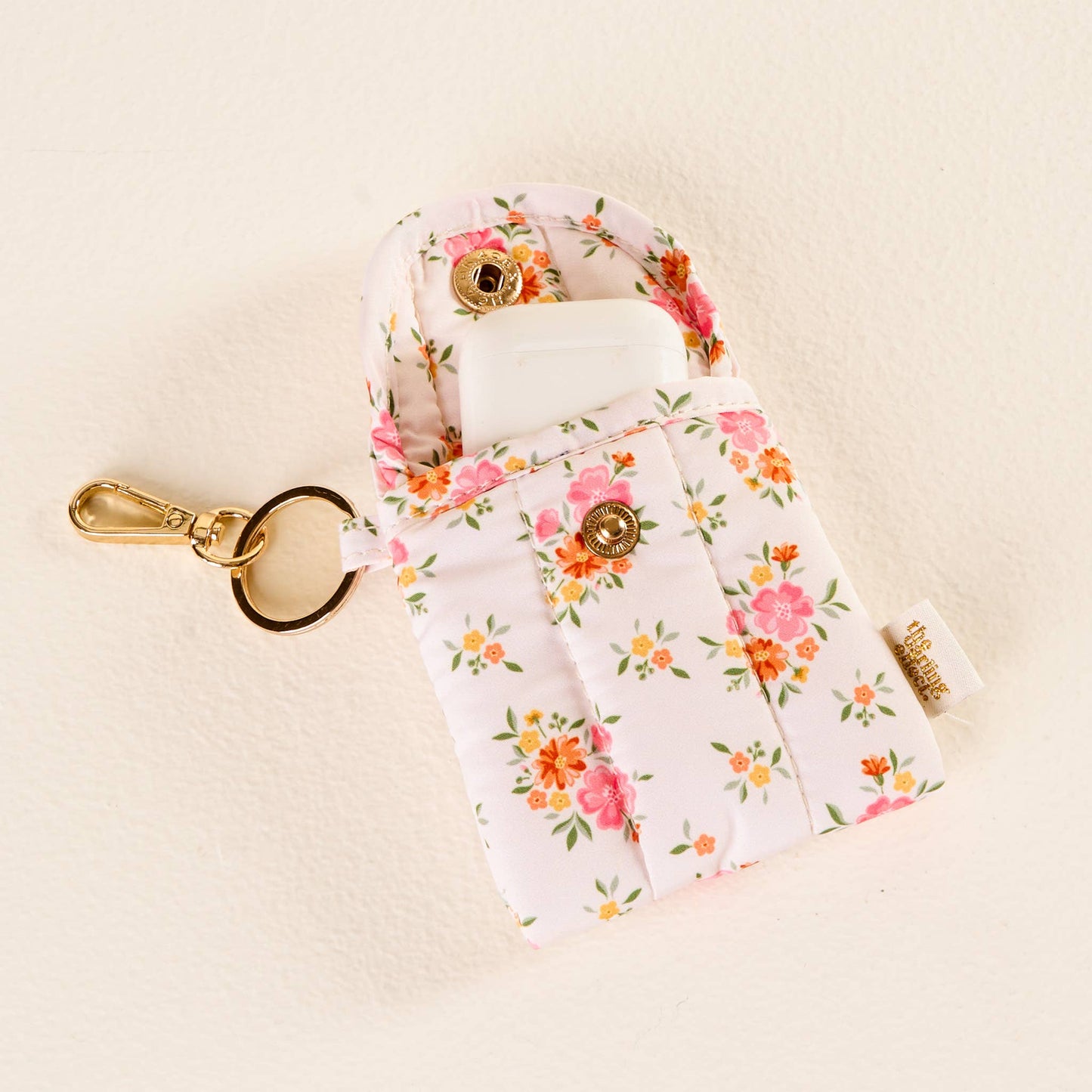 Puffy Earbud Case Keychain